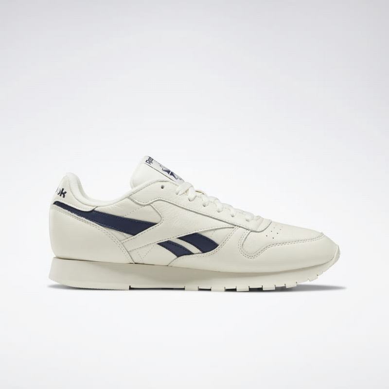 Reebok Classic Leather Shoes Mens White/Navy India GN1977BO